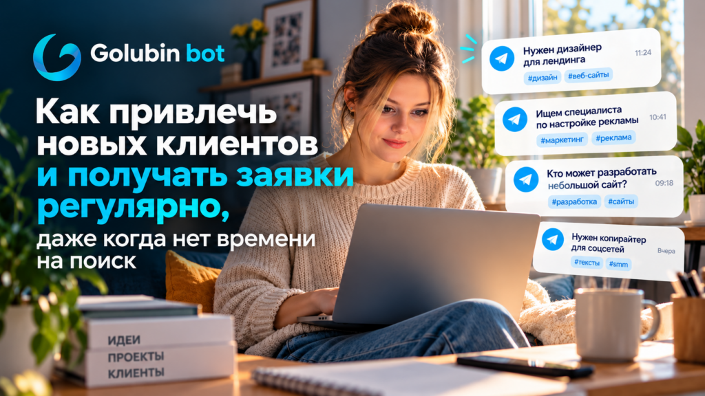 Как привлечь новых клиентов и получать заявки регулярно с помощью Telegram и Golubin bot